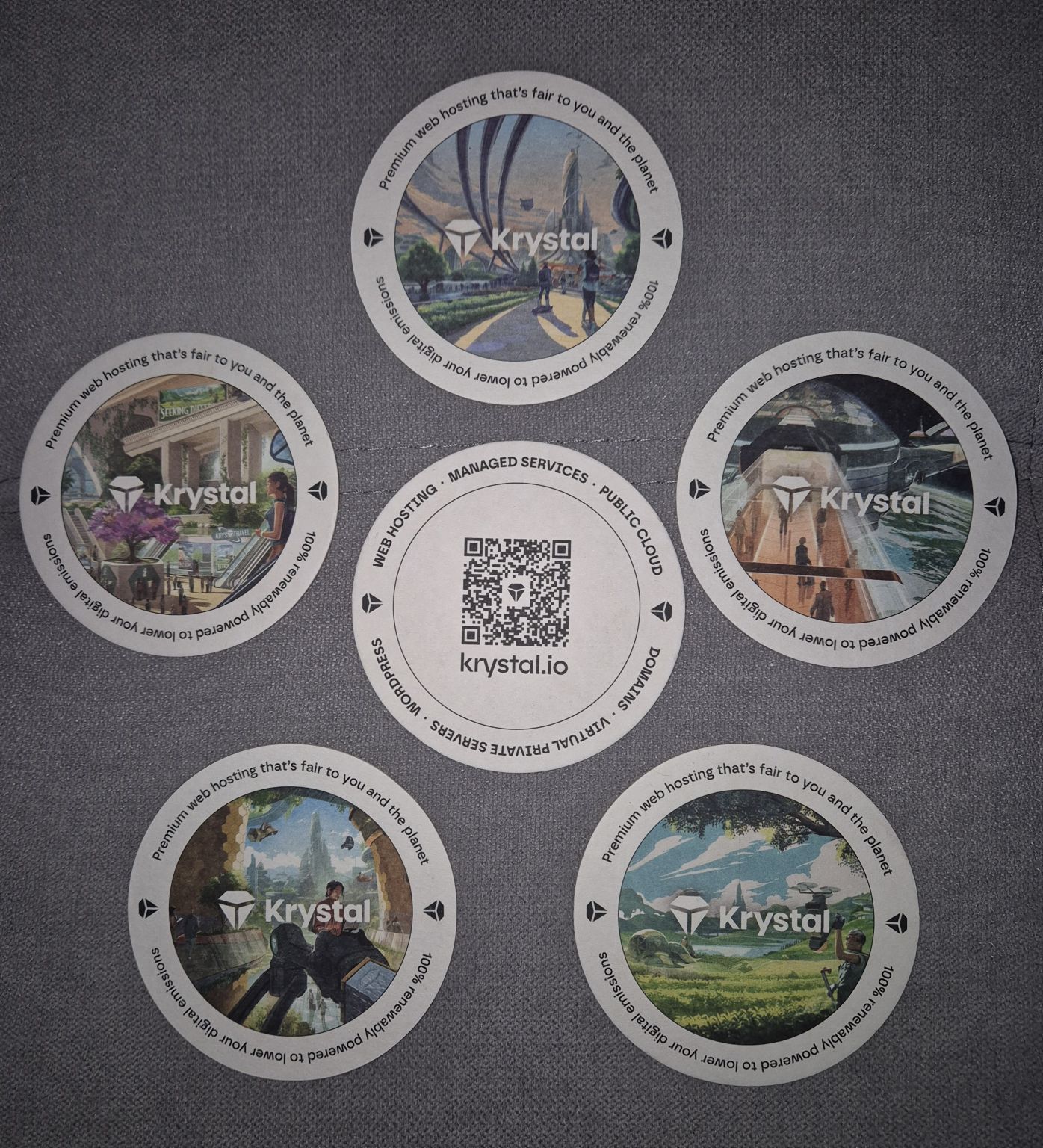 Krystal Beer Mats