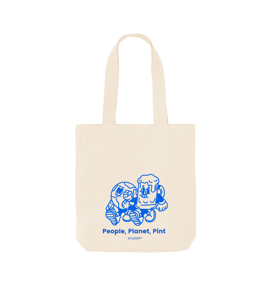 Natural People Planet Pint Mascot Tote - Blue