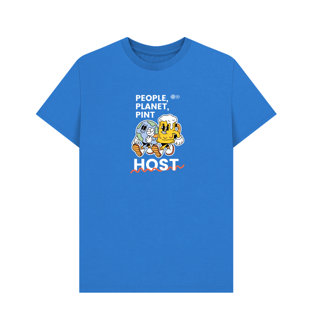 Bright Blue Printed T-shirt