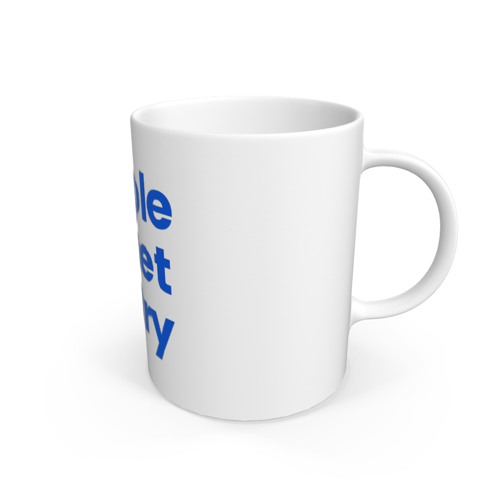 White Pastry Mug