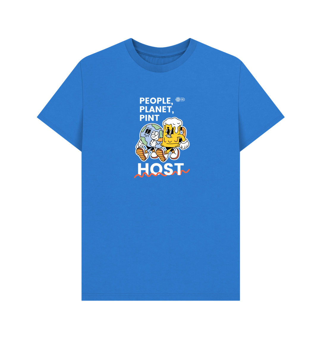 Bright Blue Printed T-shirt