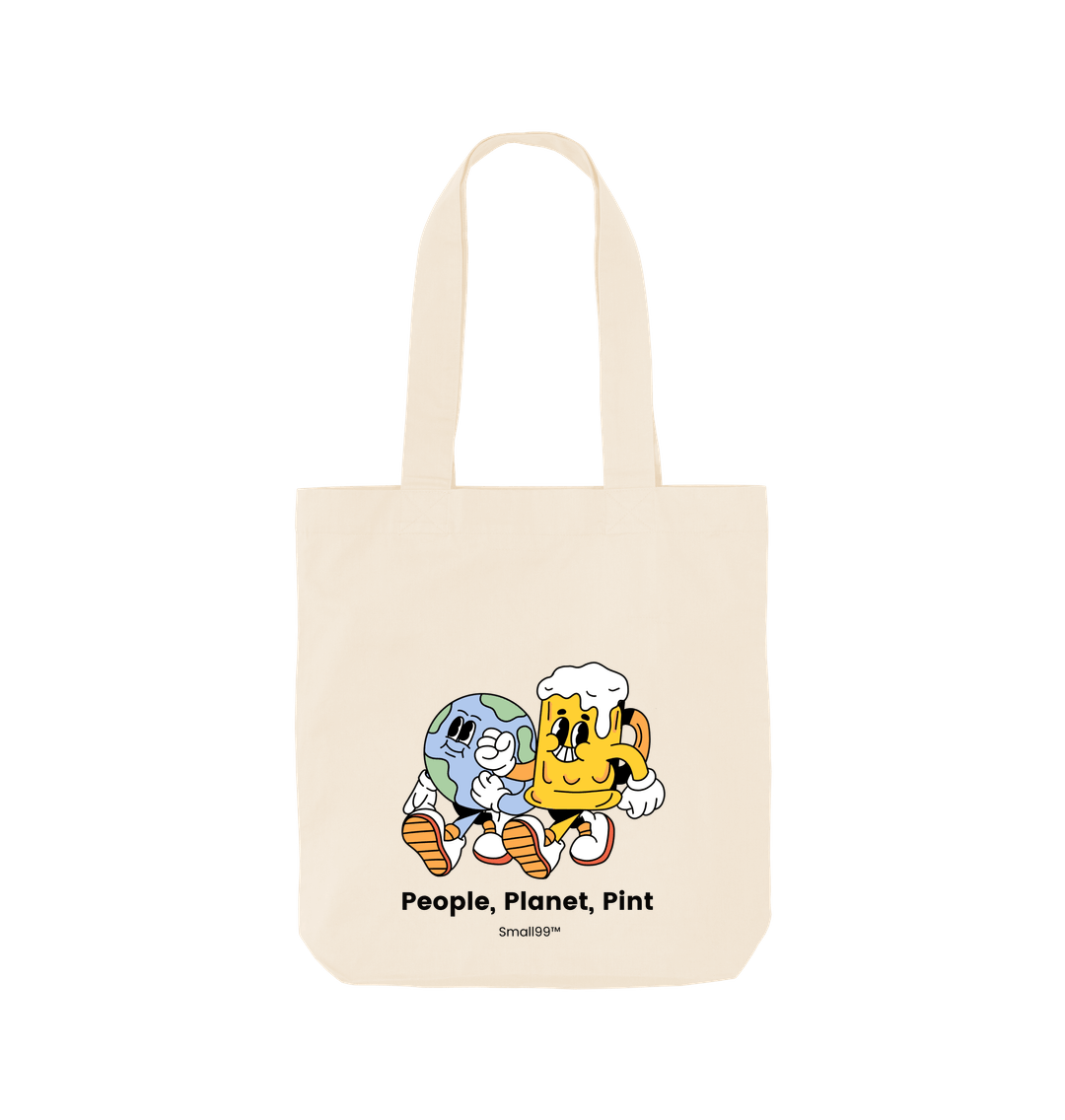 Natural People Planet Pint Mascot Tote - Colourful