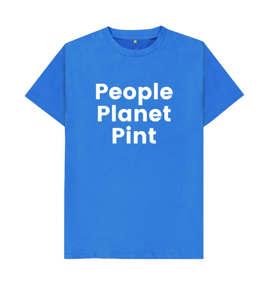 Bright Blue People Planet Pint Host Tshirt