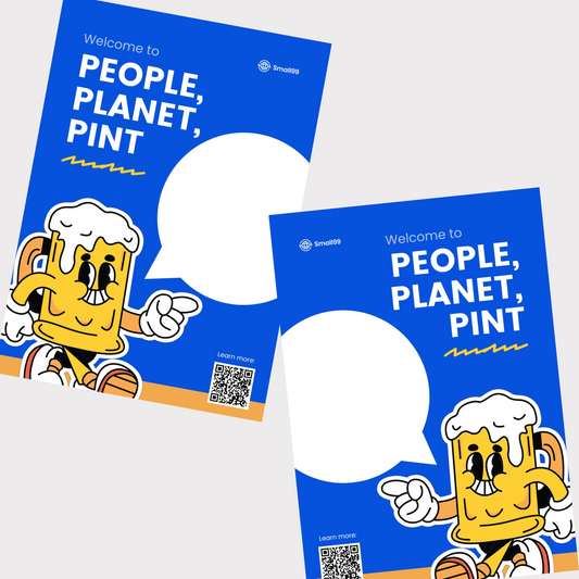 People Planet Pint Poster - A4 (Pack of 1)