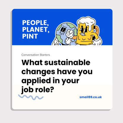 People Planet Pint Beermats - Conversation Starters - Standard Square (Pack of 10)