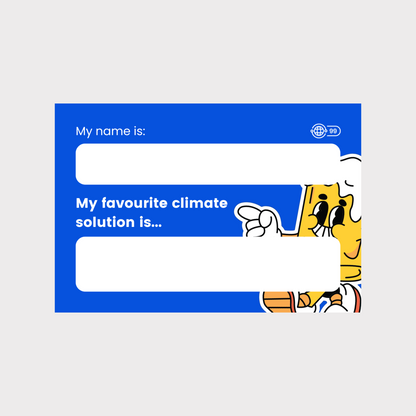 People Planet Pint Name Labels - 110x75mm (Pack of 32)