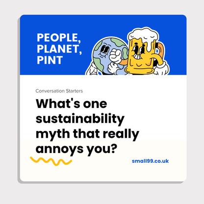 People Planet Pint Beermats - Conversation Starters - Standard Square (Pack of 10)