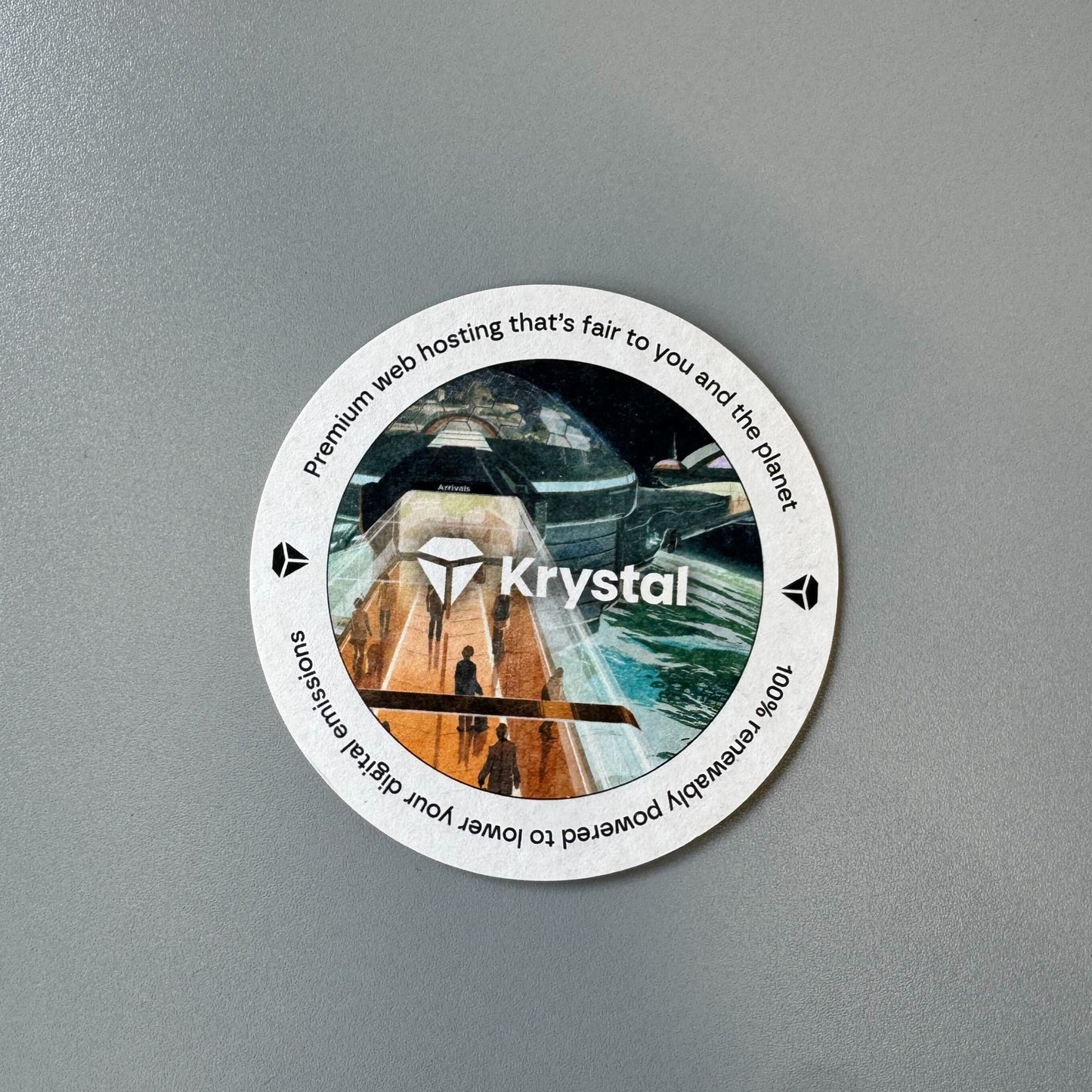 Krystal Beermats - Standard Round (Pack of 8)