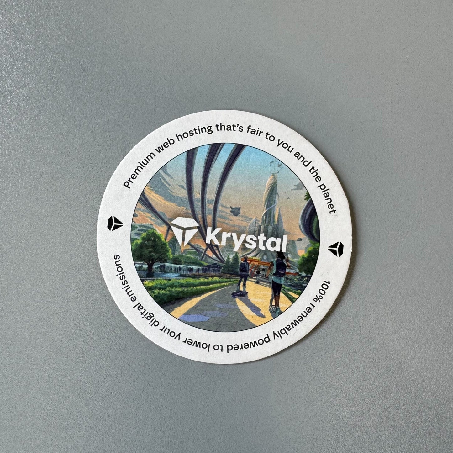 Krystal Beermats - Standard Round (Pack of 8)