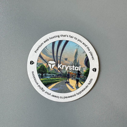 Krystal Beermats - Standard Round (Pack of 8)