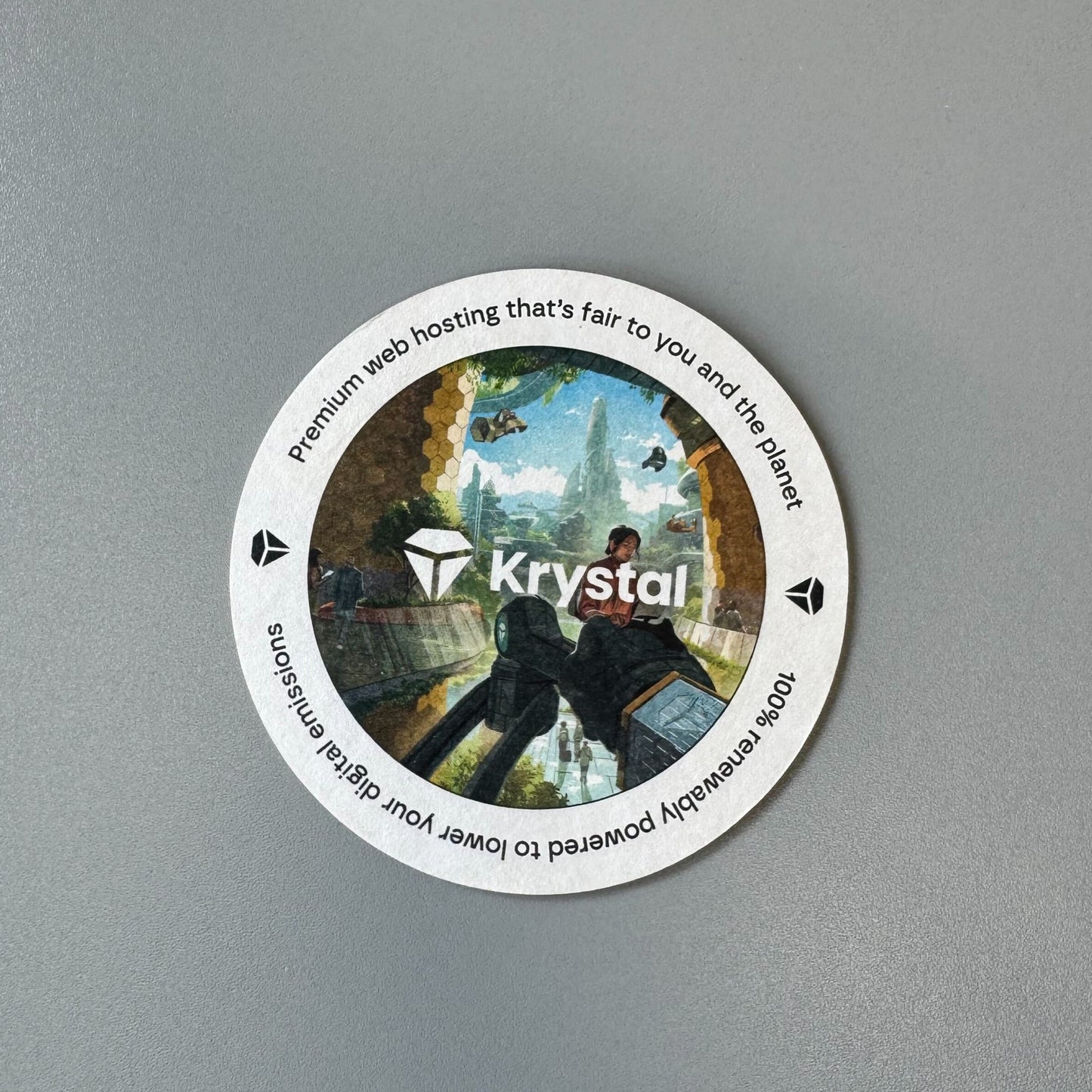 Krystal Beermats - Standard Round (Pack of 8)