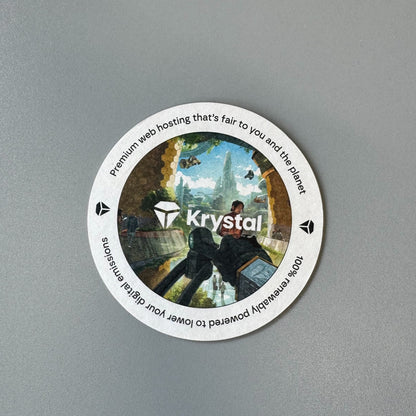 Krystal Beermats - Standard Round (Pack of 8)
