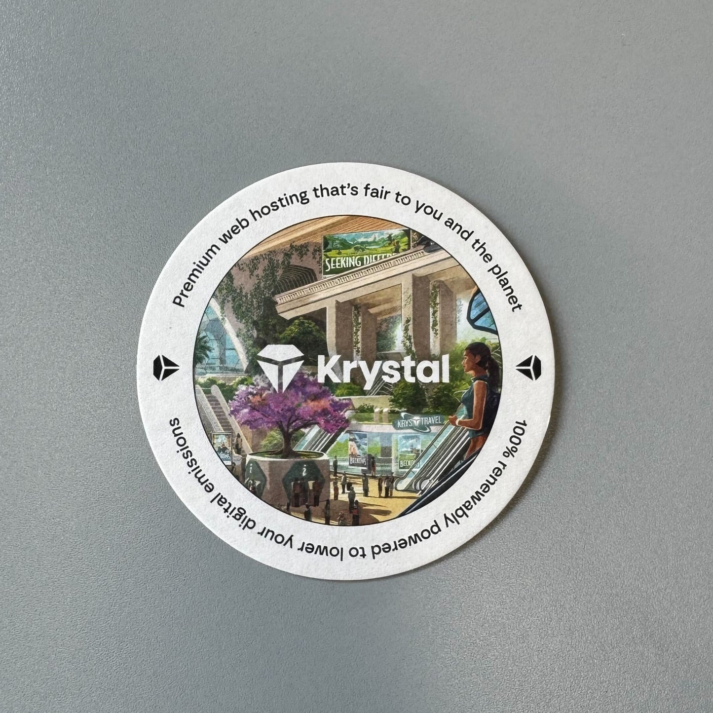 Krystal Beermats - Standard Round (Pack of 8)